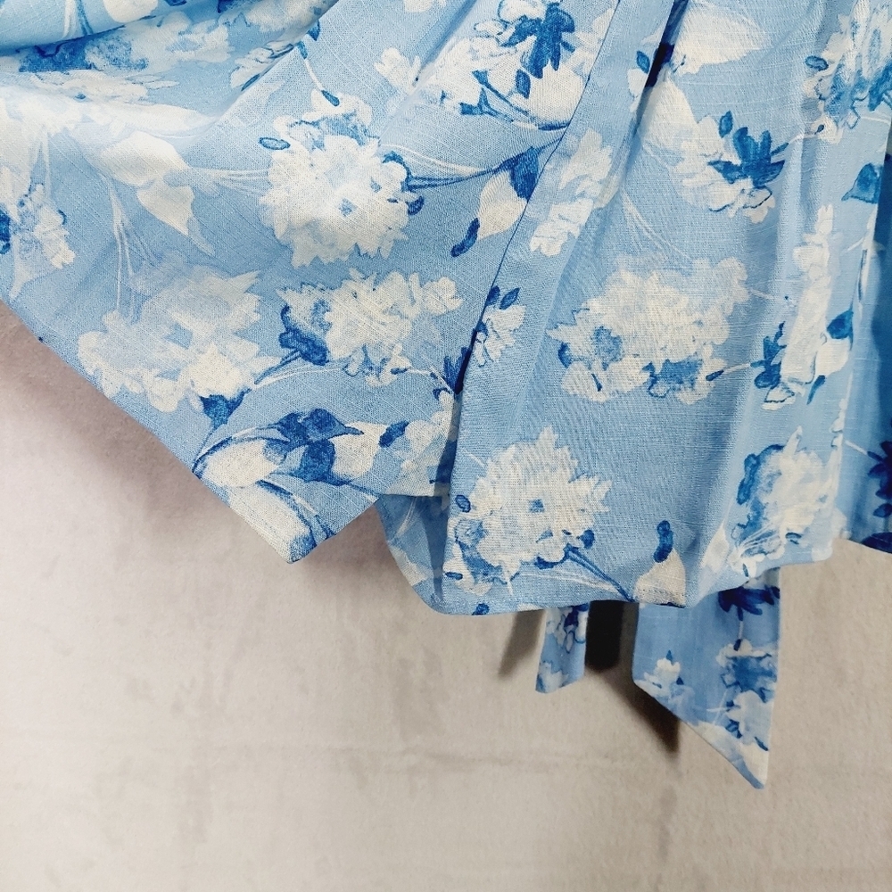 New MISA Los Angeles Tilly in Blue Washed Wildflower Romper P3033 - Picture 6 of 10